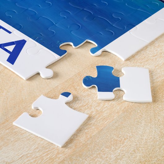 RETRO POSTER Malta Valetta City of KnachtenII Legpuzzel (Zijkant)