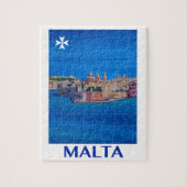 RETRO POSTER Malta Valetta City of KnachtenII Legpuzzel (Verticaal)