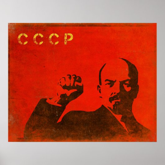 Retro-Poster met Lenin USSR-afdrukken Poster (Voorkant)