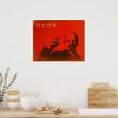 Retro-Poster met Lenin USSR-afdrukken Poster (Keuken)