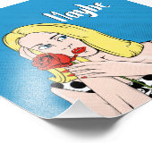 Retro Poster misschien wel vrouw (Hoek)