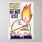 Retro Poster over Brandveiligheid – Retro Alarm (Voorkant)