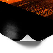 Retro poster print Los Angeles sunset and palm tre (Hoek)