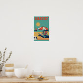 Retro poster van de Franse badplaats Biarritz (Keuken)