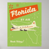 Retro poster van Florida State. (Voorkant)