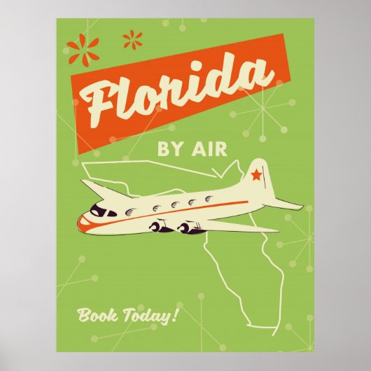 Retro poster van Florida State. (Voorkant)