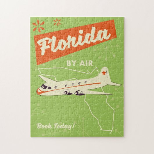 Retro poster van Florida State. Legpuzzel (Verticaal)