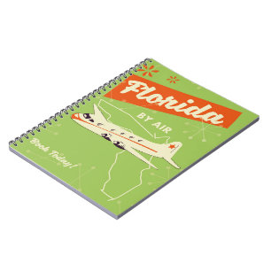 Retro poster van Florida State. Notitieboek