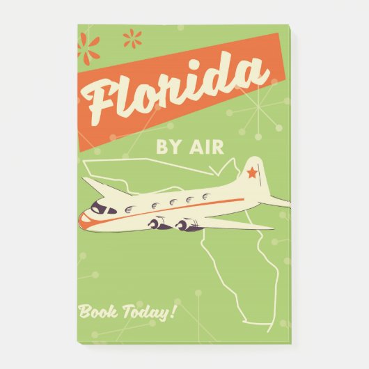 Retro poster van Florida State. Post-it® Notes (Voorkant)