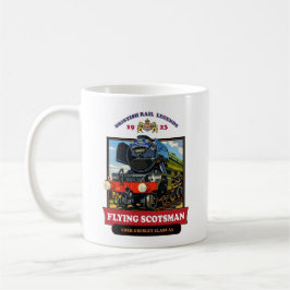 Retro Poster van Stoomlocomotief Flying Scotsman 4 Koffiemok