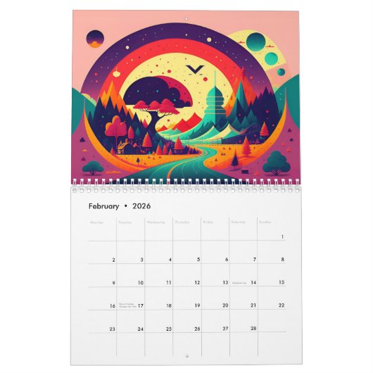 Retro Posters Collectie 2 jaar Kalender 2024-2025 (Feb 2026)