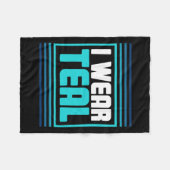 Retro posttraumatische stress PTSS-bewustwording Fleece Deken (Voorkant (Horizontaal))