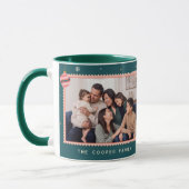 Retro Postzegel Kerst Collage Mok (Links)