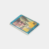 Retro postzegel Mongol Shudan Post-it® Notes (Schuin)