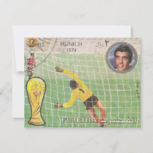 Retro-postzegel München Notitiekaartje (Voorkant)