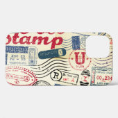 Retro postzegels,  collectie. Case-Mate iPhone case (Achterkant (horizontaal))