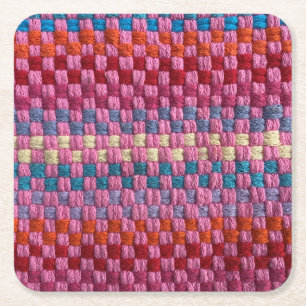 Retro Potholder controleert papieren Onderzetter