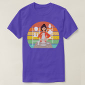 Retro Pottery Woman Ceramic Kiln T-shirt (Design voorkant)