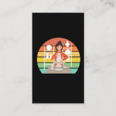 Retro Pottery Woman Ceramic Kiln Visitekaartje (Voorkant)