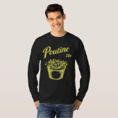 Retro Poutine Canada Montreal T-shirt (Voorkant volledig)