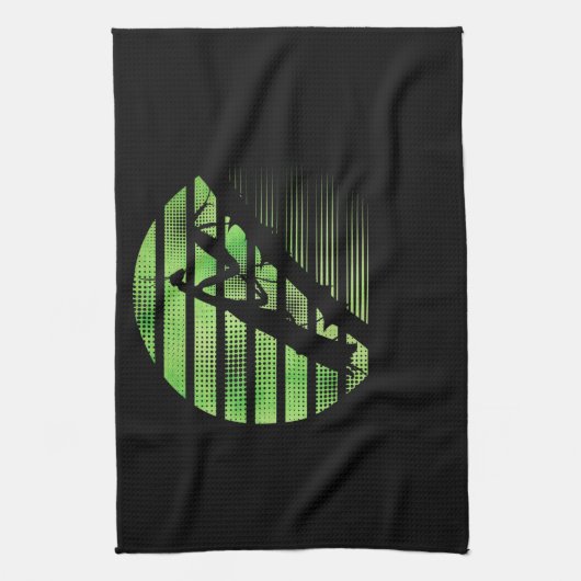 Retro Praying Mantis Biologist Theedoek (Verticaal)