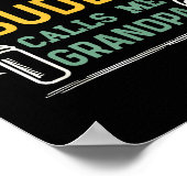 Retro Pregnancy Announcement Grandpa My Drinking B Poster (Hoek)