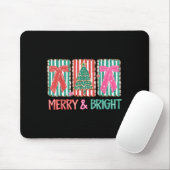 Retro Preppy Merry And Bright Girly Coquette Chris Muismat (Met muis)