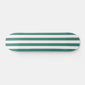 Retro Preppy Sportswear Stripes - Field Green Persoonlijk Skateboard (Horizontaal)
