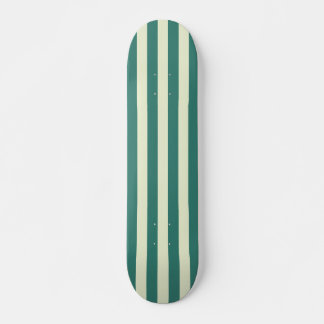 Retro Preppy Sportswear Stripes - Retro Groen Persoonlijk Skateboard