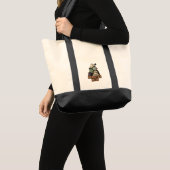 Retro Pret Halloween Monsterbende Tote Bag (Voorkant (product))