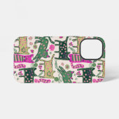 Retro pret kat ontwerp iPhone hoesje (Achterkant horizontaal)