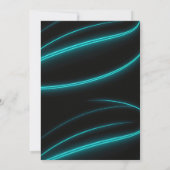 Retro Pret Neon Glow Roller Schaats Verjaardag Kaart (Achterkant)