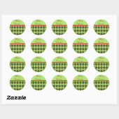 Retro Prettig Kerst Sticker (Vel)