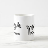 Retro Prettig Kerst Stijl Koffiemok (Center)