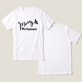 Retro Prettig Kerst Stijl Tri-Blend Shirt