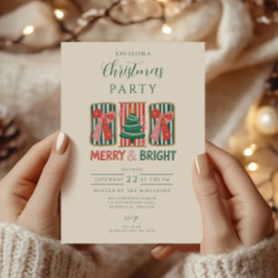 Retro Prettig Kerstfeest Kaart