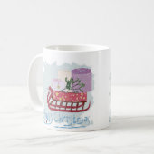 Retro . Prettig kerstfeest! Koffiemok (Voorkant links)