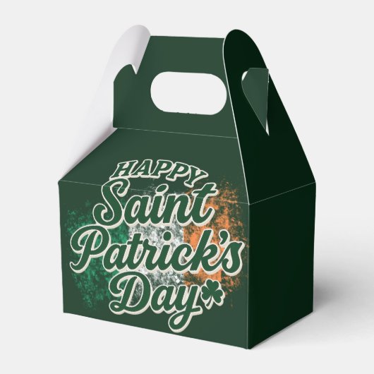 Retro Prettig St. Patrick's Dag Bedankdoosjes (Voorkant Zijde)