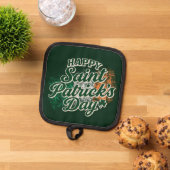 Retro Prettig St. Patrick's dag Pannenlap (Top down)