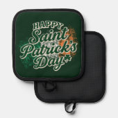 Retro Prettig St. Patrick's dag Pannenlap (Voorkant / Achterkant)