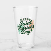 Retro Prettig St. Patrick's Day Glas (Voorkant)
