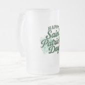 Retro Prettig St. Patrick's Day Matglas Bierpul (Voorkant links)