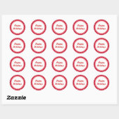 Retro Prettig Vakantie Stickers (Vel)