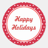 Retro Prettige feestdagen Stickers (Voorkant)