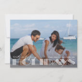 Retro Prettige feestdagen Typografie Kerstmis Feestdagenkaart (Voorkant)