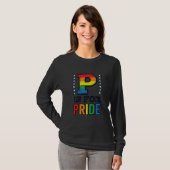 Retro Pride Letter P Regenboog Shirt Ontwerp_1 (Voorkant volledig)