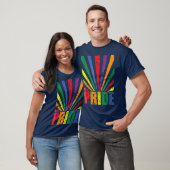  Retro Pride LGB Rainbow Sunray Flag T-shirt (Unisex)