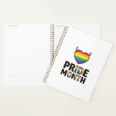 Retro Pride Maand Gehoornde Hart Shirt Ontwerp_1 Planner (Display)