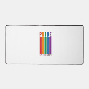 Retro Pride Maand Regenboog Typografie Shirt Ontwe Bureaumat