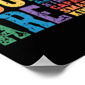 Retro Pride Mental Health You Are Enough Brave Wor Poster (Hoek)